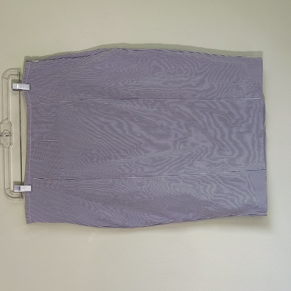 NWT 7th Ave Ny & Co Blue and white striped seersucker Pencil skirt sz: 18 - Picture 6 of 16
